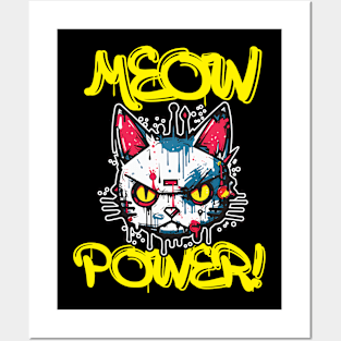 MEOW POWER Posters and Art